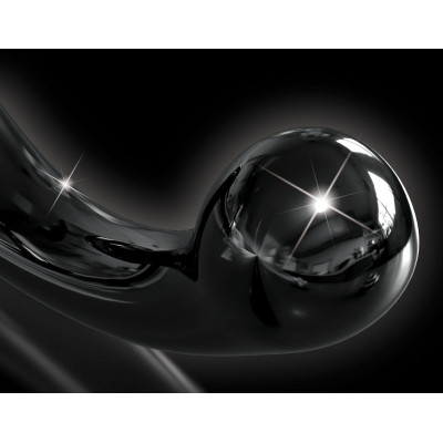 Черный стеклянный фаллоимитатор Icicles №87 с силиконовой присоской - 15,5 см. Черный стеклянный фаллоимитатор Icicles №87 с силиконовой присоской - 15,5 см.