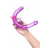 Фиолетовый двухсторонний фаллоимитатор с вибропулей - 35 см. Фиолетовый двухсторонний фаллоимитатор с вибропулей - 35 см.