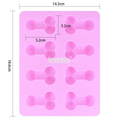 Розовая формочка для льда и шоколада Pecker Chocolate/Ice Tray Розовая формочка для льда и шоколада Pecker Chocolate/Ice Tray