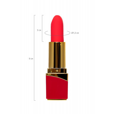 Красный вибратор-помада Pansies - 9 см. Красный вибратор-помада Pansies - 9 см.