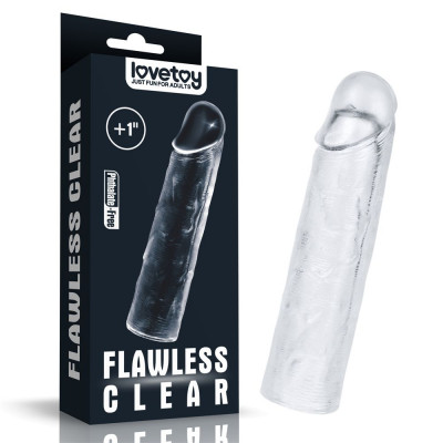 Прозрачная насадка-удлинитель Flawless Clear Penis Sleeve Add 1 - 15,5 см. Прозрачная насадка-удлинитель Flawless Clear Penis Sleeve Add 1 - 15,5 см.