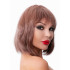 Коричневый парик-каре с челкой Коричневый парик-каре с челкой