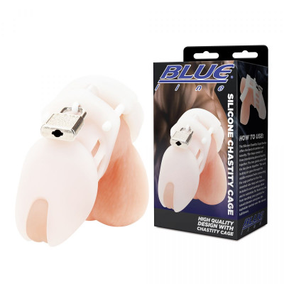 Белая клетка целомудрия Silicone Chastity Cage Белая клетка целомудрия Silicone Chastity Cage