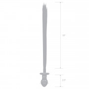 Стеклянная анальная пробка с черным конским хвостом