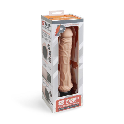 Телесный вибратор-реалистик 8 Girthy Realistic Vibrator - 24,5 см. Телесный вибратор-реалистик 8 Girthy Realistic Vibrator - 24,5 см.
