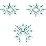 Набор наклеек из голубых и зеленых страз Petits Joujoux Gloria