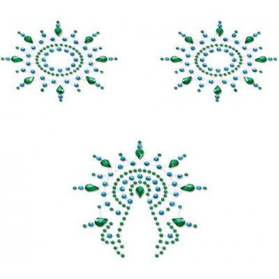 Набор наклеек из голубых и зеленых страз Petits Joujoux Gloria Набор наклеек из голубых и зеленых страз Petits Joujoux Gloria