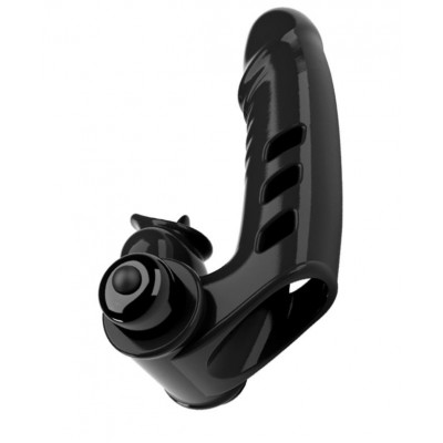 Черная вибронасадка на палец Corbin - 11 см. Черная вибронасадка на палец Corbin - 11 см.