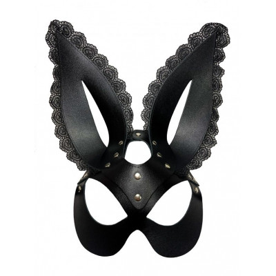 Маска зайки с кружевом на ушках Маска зайки с кружевом на ушках