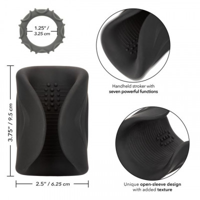 Черный вибромастурбатор Pro Stroker Черный вибромастурбатор Pro Stroker
