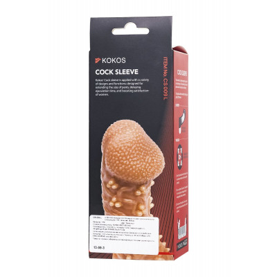 Телесная закрытая насадка с пучками шишечек Cock Sleeve 009 Size L - 17,6 см. Телесная закрытая насадка с пучками шишечек Cock Sleeve 009 Size L - 17,6 см.