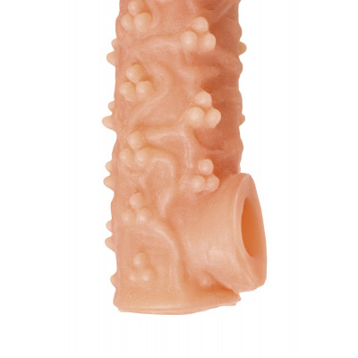 Телесная закрытая насадка с пучками шишечек Cock Sleeve 009 Size L - 17,6 см. Телесная закрытая насадка с пучками шишечек Cock Sleeve 009 Size L - 17,6 см.