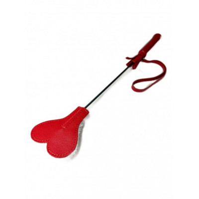 Красно-белый кожаный мини-стек - 36 см. Красно-белый кожаный мини-стек - 36 см.