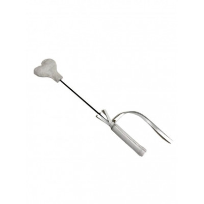 Белый кожаный мини-стек - 36 см. Белый кожаный мини-стек - 36 см.