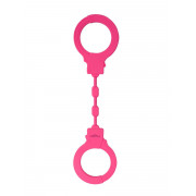 Розовые силиконовые наручники