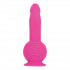 Розовый вибромассажер с пультом ДУ и присоской Ballistic - 19 см. Розовый вибромассажер с пультом ДУ и присоской Ballistic - 19 см.