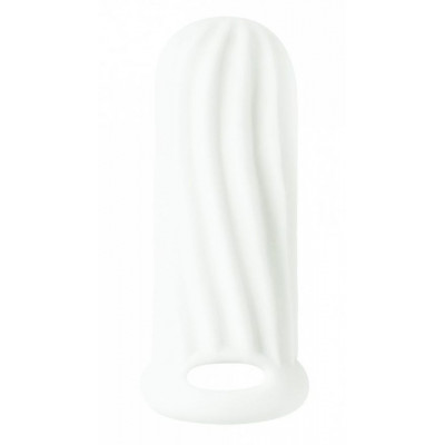 Белый фаллоудлинитель Homme Wide - 11 см. Белый фаллоудлинитель Homme Wide - 11 см.