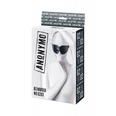 Черная маска Anonymo из искусственной кожи Черная маска Anonymo из искусственной кожи