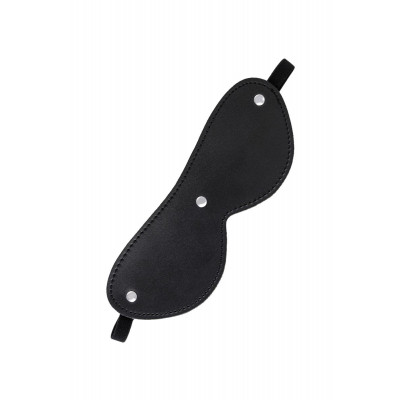 Черная кожаная маска Anonymo с мягким подкладом Черная кожаная маска Anonymo с мягким подкладом