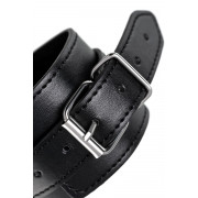 Черные оковы Anonymo из искусственной кожи