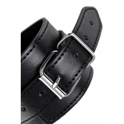 Черные оковы Anonymo из искусственной кожи Черные оковы Anonymo из искусственной кожи