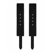 Черные оковы Anonymo из искусственной кожи