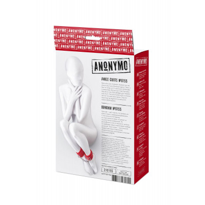 Красные оковы Anonymo из искусственной кожи Красные оковы Anonymo из искусственной кожи