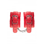 Красные оковы Anonymo из искусственной кожи