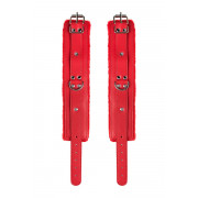 Красные оковы Anonymo из искусственной кожи