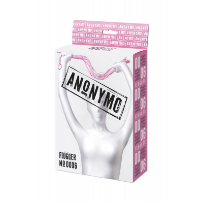 Розовый флоггер Anonymo - 64 см. Розовый флоггер Anonymo - 64 см.