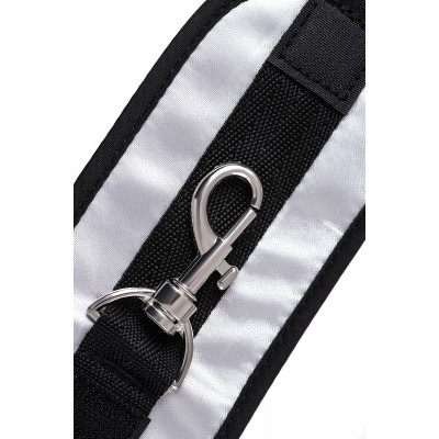 Черно-серебристые фиксаторы для рук на дверь Anonymo Черно-серебристые фиксаторы для рук на дверь Anonymo