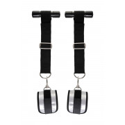 Черно-серебристые фиксаторы для рук на дверь Anonymo