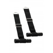 Черно-серебристые фиксаторы для рук на дверь Anonymo