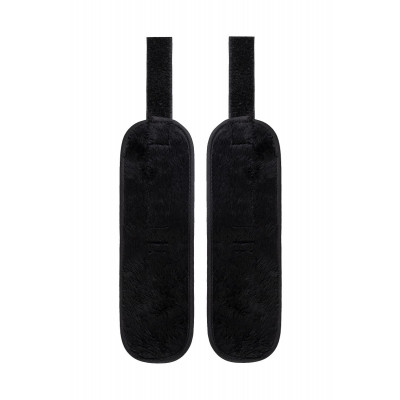 Черно-серебристые фиксаторы для рук на дверь Anonymo Черно-серебристые фиксаторы для рук на дверь Anonymo