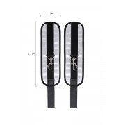 Черно-серебристые фиксаторы для рук на дверь Anonymo