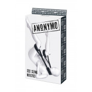 Черные кожаные стропы для фиксации Anonymo