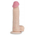 Телесный перезаряжаемый вибратор-реалистик из неоскин - 21,5 см. Телесный перезаряжаемый вибратор-реалистик из неоскин - 21,5 см.