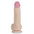 Телесный перезаряжаемый вибратор-реалистик из неоскин - 22,5 см. Телесный перезаряжаемый вибратор-реалистик из неоскин - 22,5 см.