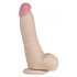 Телесный перезаряжаемый вибратор-реалистик из неоскин - 22,5 см. Телесный перезаряжаемый вибратор-реалистик из неоскин - 22,5 см.