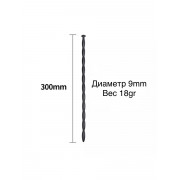 Черный уретральный силиконовый стимулятор - 30 см.