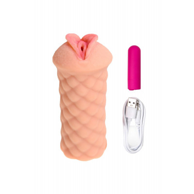Телесный мастурбатор-вагина Elegance.002 с вибрацией Телесный мастурбатор-вагина Elegance.002 с вибрацией