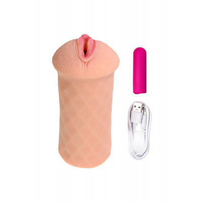 Телесный реалистичный мастурбатор-вагина Elegance.007 с вибрацией Телесный реалистичный мастурбатор-вагина Elegance.007 с вибрацией