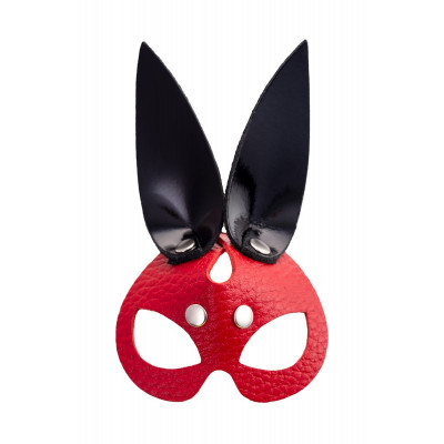 Кожаный брелок в виде маски зайчика Кожаный брелок в виде маски зайчика