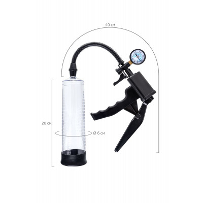 Прозрачная механическая помпа для пениса Viggo Прозрачная механическая помпа для пениса Viggo