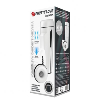 Вибромастурбатор Sienna с функцией всасывания Вибромастурбатор Sienna с функцией всасывания