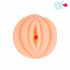Телесный мастурбатор-вагина с комплектом эрекционных колец Телесный мастурбатор-вагина с комплектом эрекционных колец