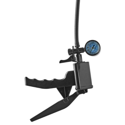 Прозрачная вакуумная помпа с манометром Deluxe Pistol Penis Pump Прозрачная вакуумная помпа с манометром Deluxe Pistol Penis Pump