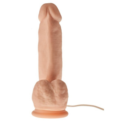 Телесный вибратор-реалистик с проводным пультом Cheeky Chief - 19 см. Телесный вибратор-реалистик с проводным пультом Cheeky Chief - 19 см.