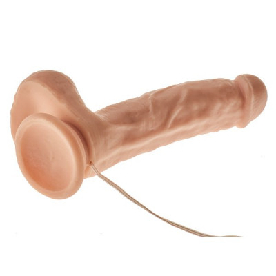 Телесный вибратор-реалистик с проводным пультом Cheeky Chief - 19 см. Телесный вибратор-реалистик с проводным пультом Cheeky Chief - 19 см.