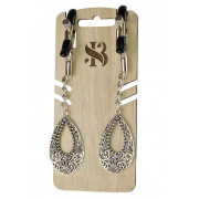 Изысканные зажимы на соски с подвесками Шахерезада